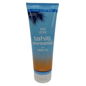 True Blue Spa Tahiti Sweetie Monoi Oil Body Lotion 8oz USED See Current Weight